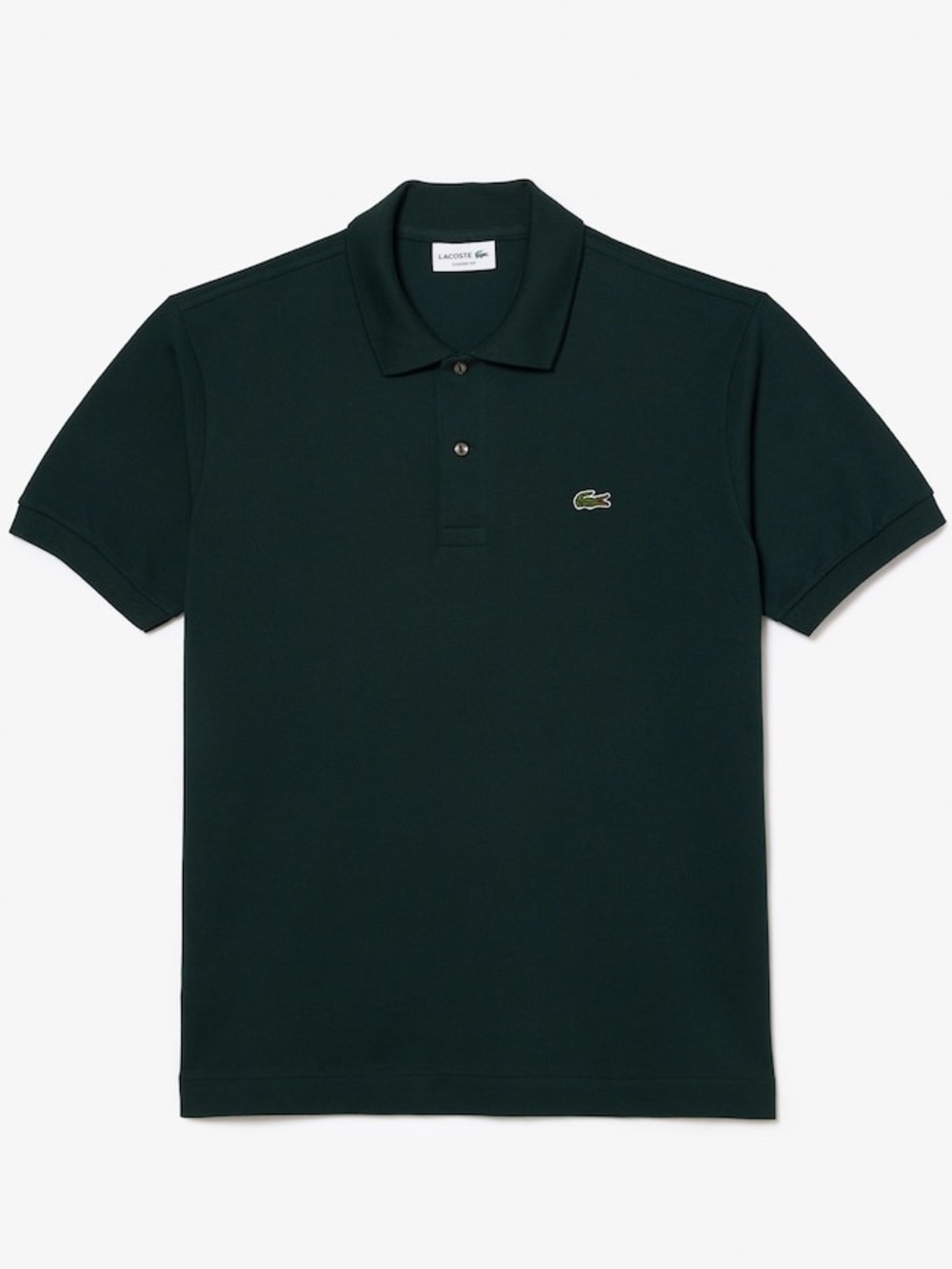 Lacoste Men’s Piqué Polo Shirt in Forest Green 🌲